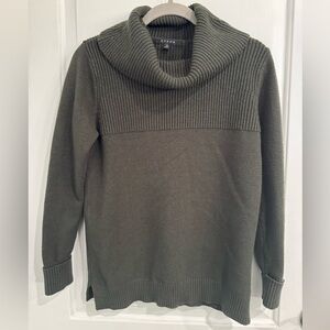 Cyrus Forest Green Cowl Neck Sweater